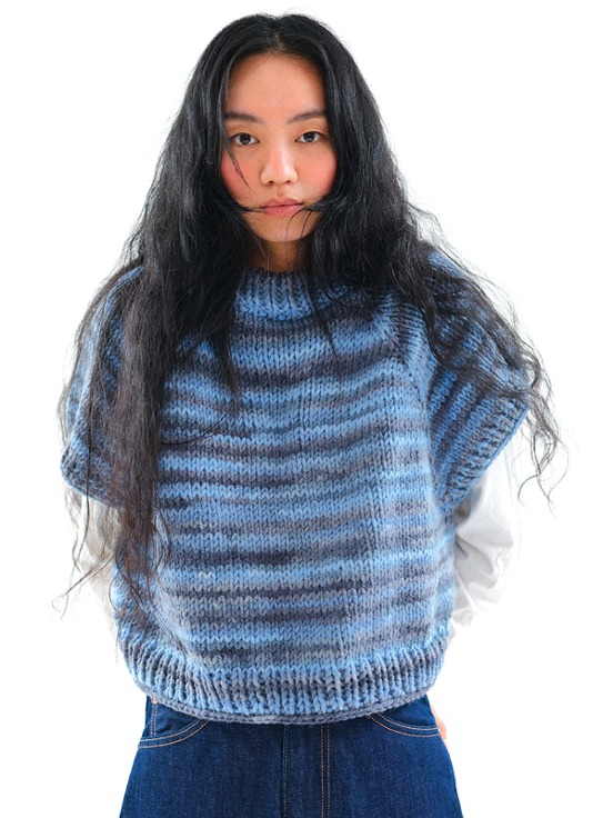 crochet knit blue