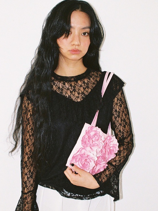 Rose bouquet bag / rose pink