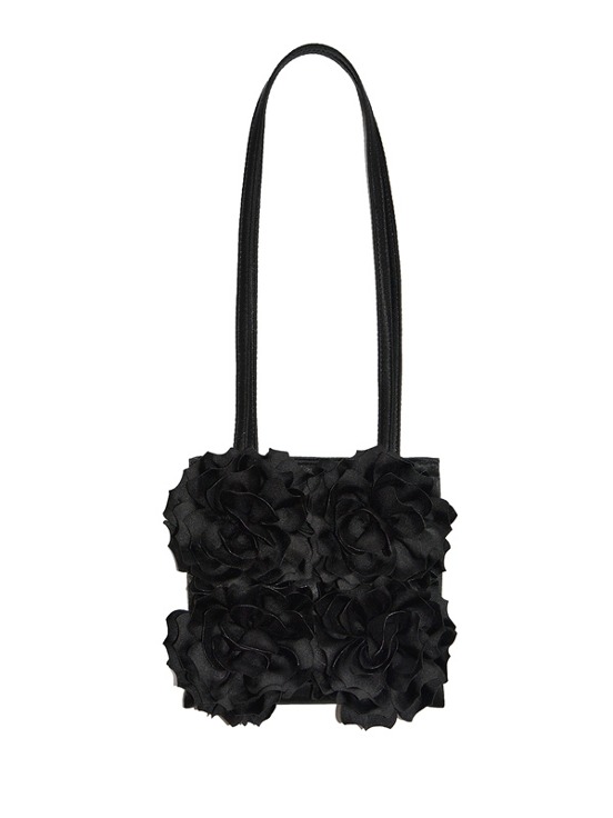 Rose bouquet bag / black