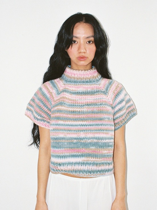 crochet knit / pink